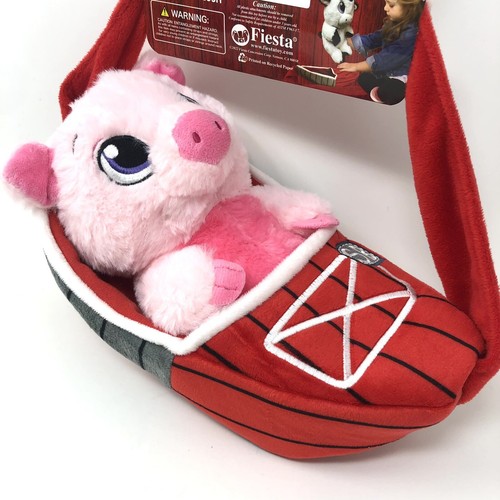 Swaddle Babies by Fiesta Pig Plush Stuffed Animal with Sling Carrier New - Picture 3 of 6