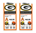 GREEN BAY PACKERS Aug 26, 2002 GAME DAY PROGRAM 2 TICKETS WILLIAM HENDERSON B23 — photo 4