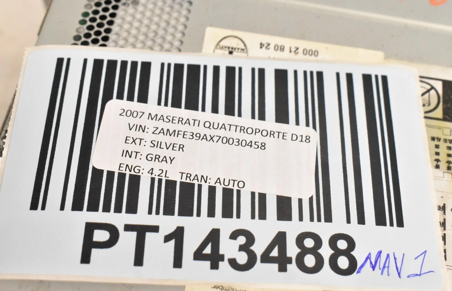 05-08 Maserati Quattroporte M139 Dash NAV Navigation Display Unit 7612002395 Oem