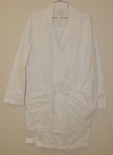 New Cherokee Lab Coat, Unisex, Workwear, Buttons, White, Size S Small