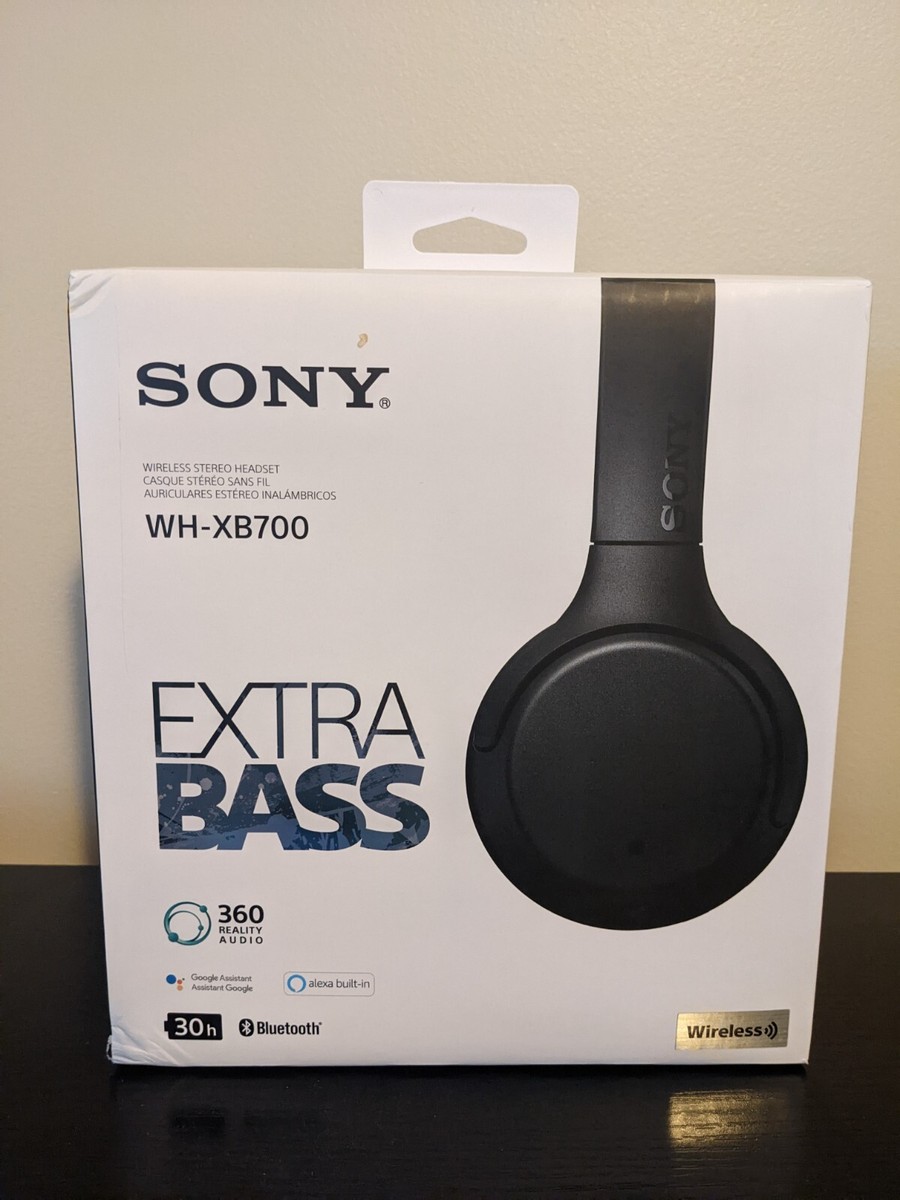 Sony WH-XB700 Wireless Extra Bass On-Ear Headphones (Black