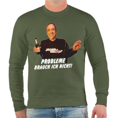 Herren Pullover Probleme brauch ich nicht funshirt Arno Dübel hartz festival 