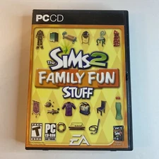 The Sims 2 Family Fun Stuff PC Game Expansion Pack 2006 w/ Manual Used