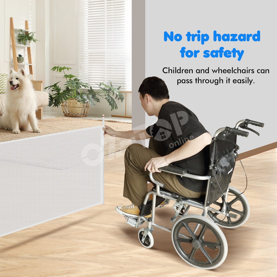 Dog Cat Baby Safety Gate Pet Enclosure Fence Safe Guard Barrier 350cm