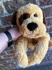 2011 Brown Animated Puppy Dog Toys R Us Plush Geoffrey Rare Barks Whines Moves