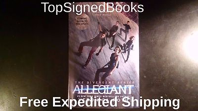 SIGNED Divergent: Allegiant Movie Tie-In Edition Veronica Roth Hardcover,  new 9780062420084|