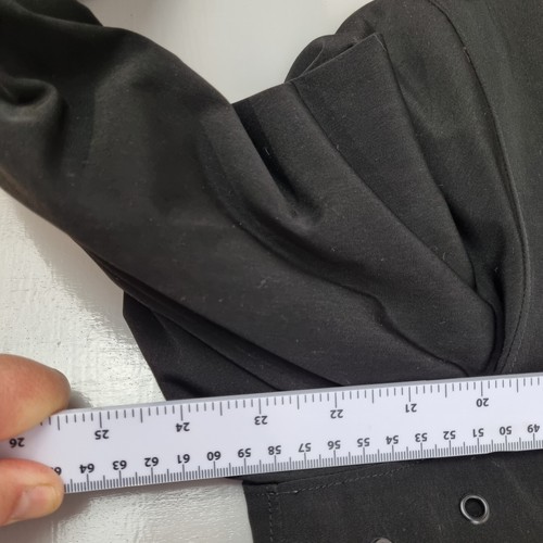 Esprit Outerwear Large Damen langer schwarzer Regenmantel, Jacke, rosa Fleece gefüttert, L - Bild 19 von 20