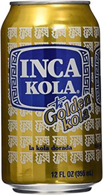 Golden Carbonated Beverage Soda - la kola dorada - 12 oz cans - 12pk