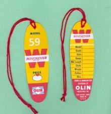 Winchester Model 59 Pre-64 Hang Tag Reproduction