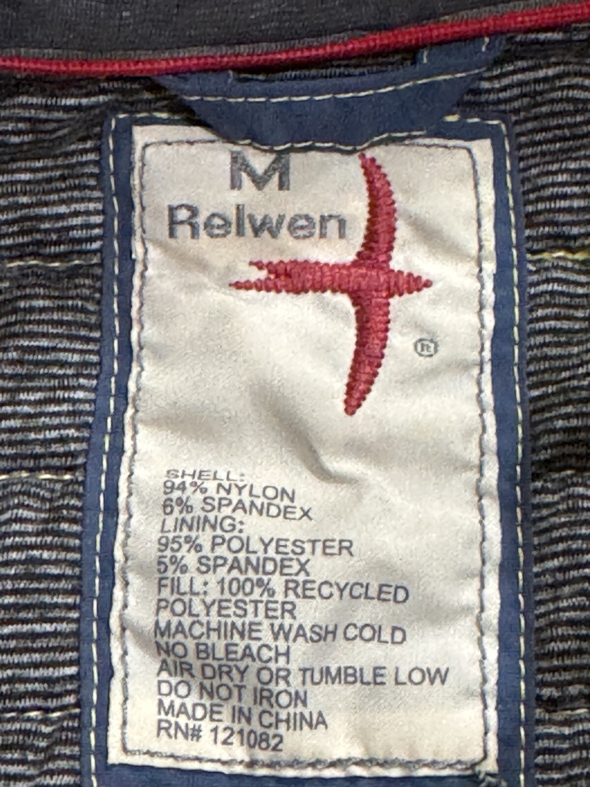 Relwen Windzip Pullover, Size M medium Yellow Ins… - image 4