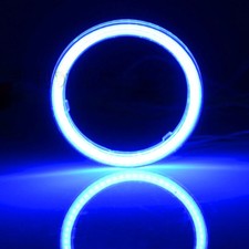 2x 70mm 7watt Super Bright Cob Led Angel Eyes Halo Ring Light Car Drl Fog 12-24v