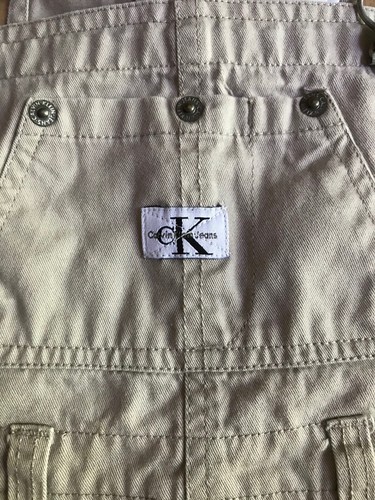 Calvin Klein Kids Bib Shorts Overalls 4T boys girls unisex - Picture 2 of 4