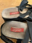 Espirit Black runber and leather Wedge Heel Sandels platform Shoes Sz 7.5 — photo 8
