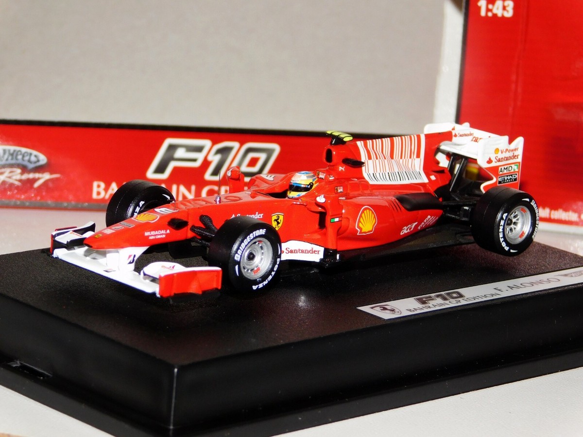 ☆FERRARI F10☆BAHRAIN GP EDITION☆F.ALONSO FERRARI F10 BAHRAIN GP EDITION 2010 F ALONSO HOTWHEELS T6289
