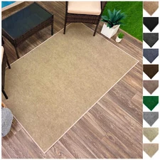 Koeckritz 8' x 10' Economy Ribbed Indoor/Outdoor Rug for Patios, Deck, Entryways