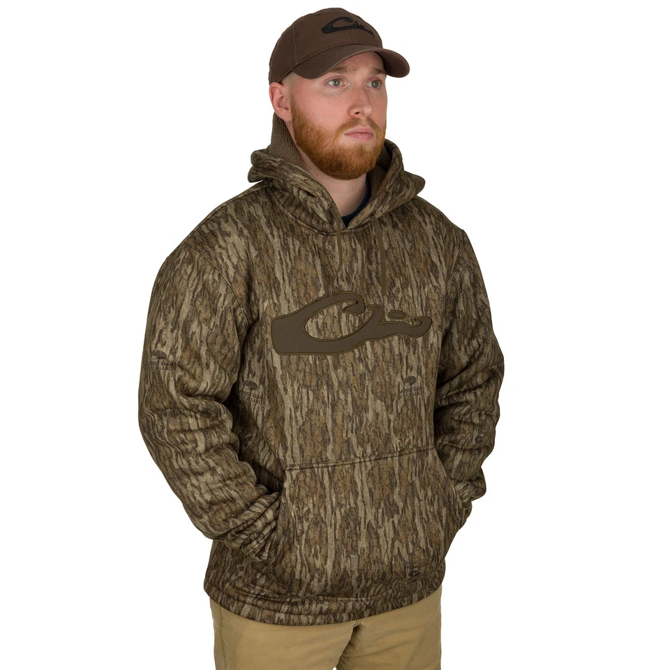 DRAKE Men's LST Silencer Fleece-Lined Soft Warm Hunting Hoodie - Colors & Sizes - Image 3 of 4