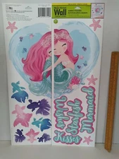 Mermaid Fish Children Wall Wallies REMOVEABLE WALL DECOR