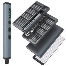 68-Piece Mini Precision Electric Screwdriver Kit S2 Steel Bits Adjustable Torque