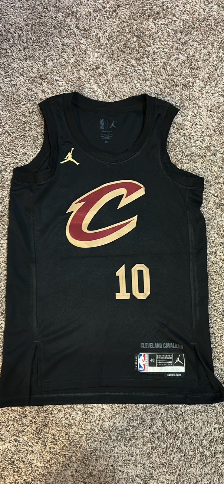Darius Garland #10 Cleveland Cavaliers Men's Black Swingman Cavs Jersey Size S