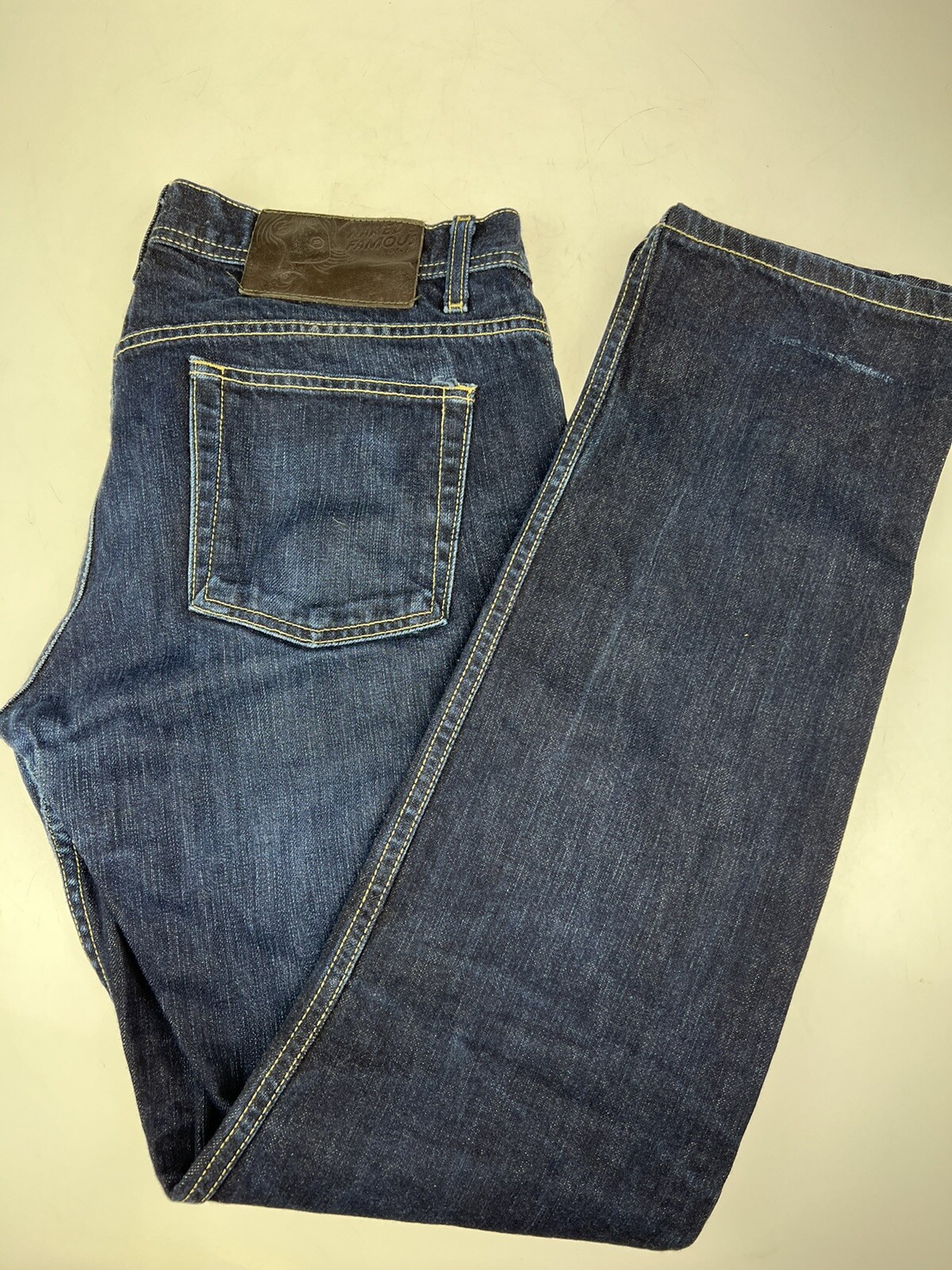Pre-owned Naked And Famous Naked Famous, Weird Guy, Natural Indigo Selvedge Size 34 In Blue 
