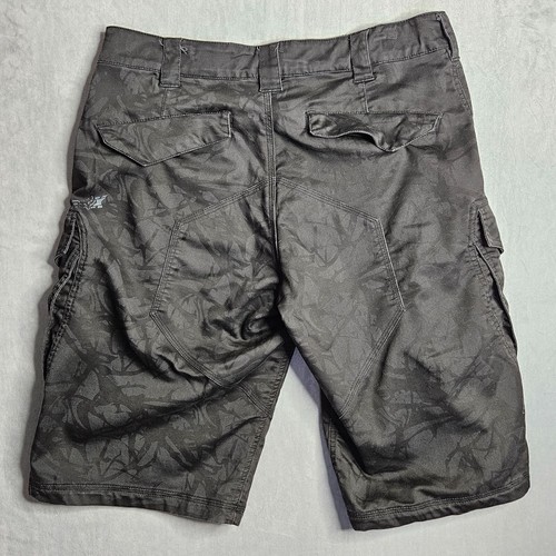 Fox Racing Cargo Shorts Mens 34 Black Camo Baggy BMX Motocross Racing Logo - Picture 2 of 13