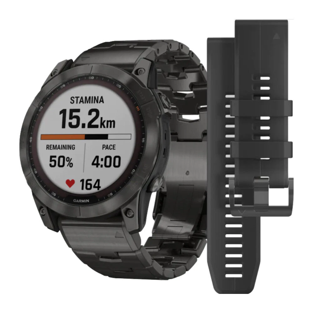 Bracelet acier Garmin Fenix 7x (noir) 