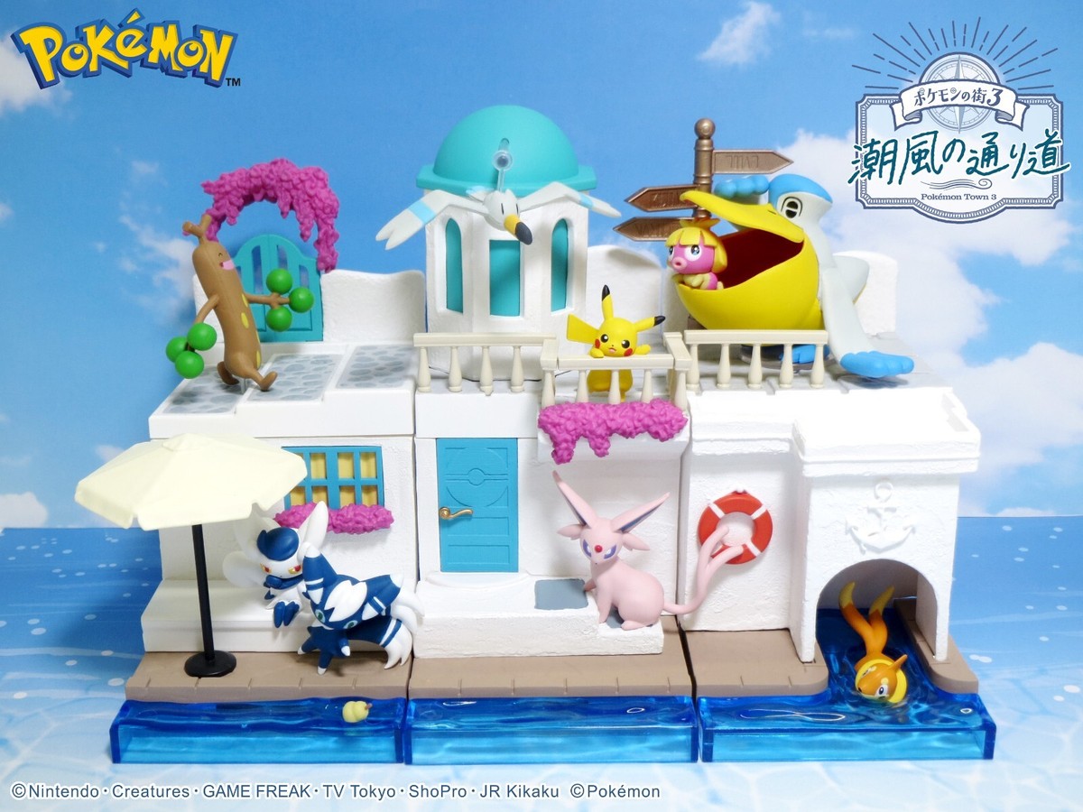 RE-MENT Pokemon Town 3 Seaside Promenade Breeze Path Mini Figure