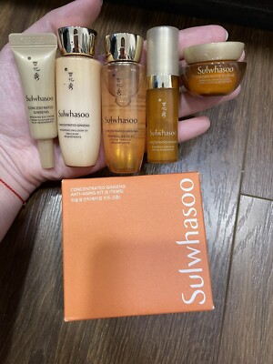 Sulwhasoo Concentrated Ginseng Anti Aging Kit (5 Items) Anti Wrinkle.Newest Vers