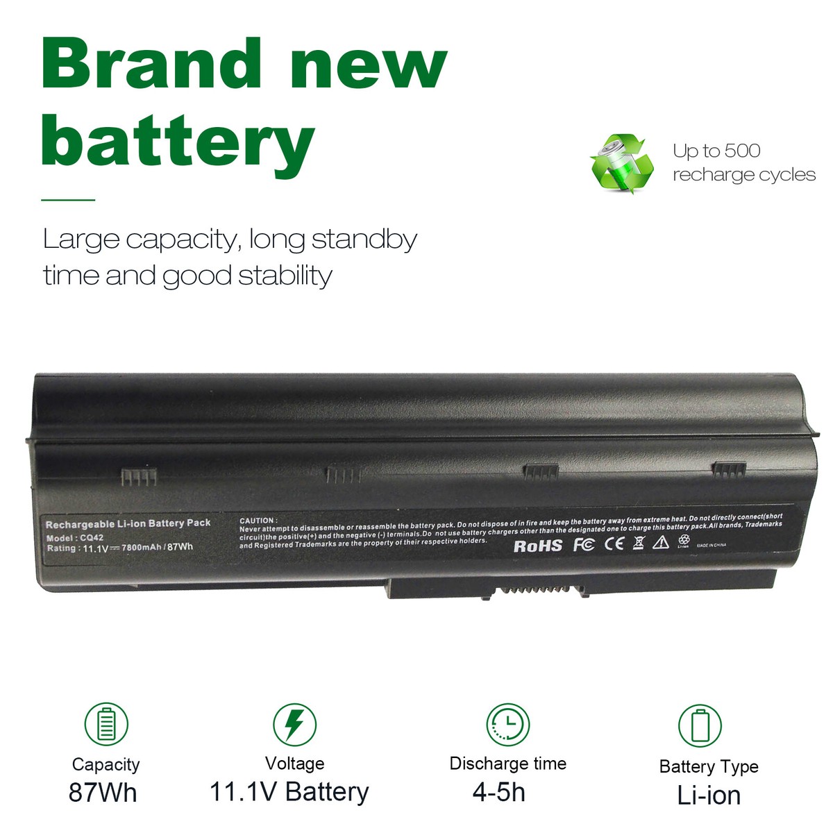Batteria HP 11.1V 5200mAh 6 Celle | Per Pavilion G4 G6 G7, CQ Series - MU06 MU09 - Foto 10