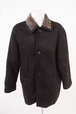 WERTHER Herren Lammfellmantel Jacke Mantel Lederjacke Ledermantel