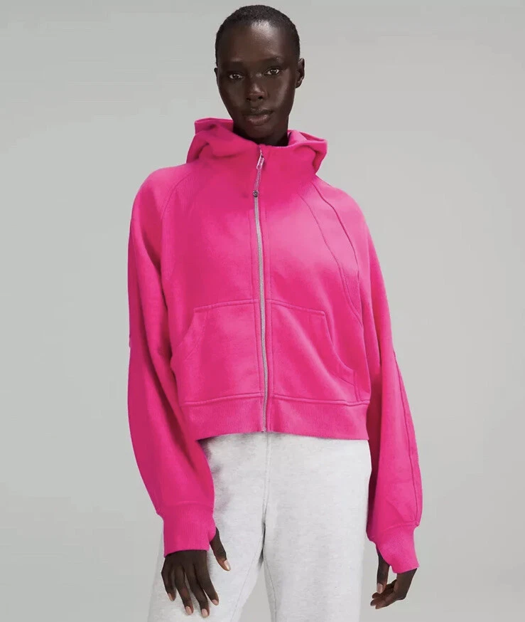 LULULEMON NWT Scuba Oversized Full Zip Hoodie XS/S Sonic Pink | eBay