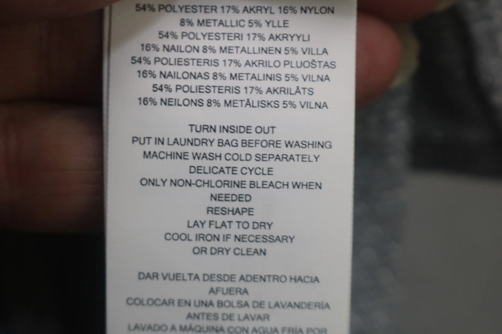 Abito maglione Michael Kors manica lunga a campana argento scintillante L evento sera