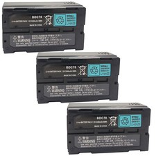 3Pcs 7.2V 5240mAh BDC70 Battery for SOKKIA Total Station,GPS,SRX,GRX,HIPER V