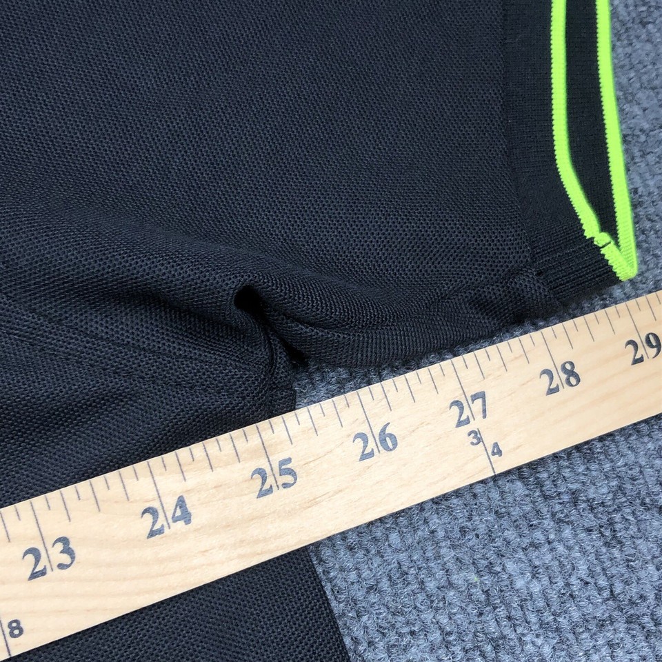 Pyscho Bunny Polo Big Bunny Mens Size 2XLT Black w/ Green Edges eBay