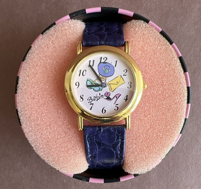 VINTAGE 35th Anniversary BARBIE Watch In Original Tin  display picture 3