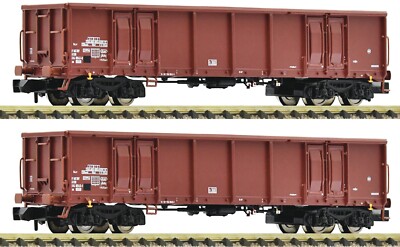FLEISCHMANN 830253 Scale N Set Of Two Freight Cars With 4 Axles Type EAS 5948 DR