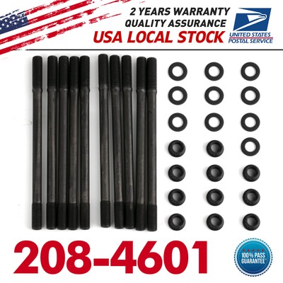 1 Set 208-4601 Cylinder Head Stud B16A2 B16A3 Engine For 1994-1997 Honda Del Sol