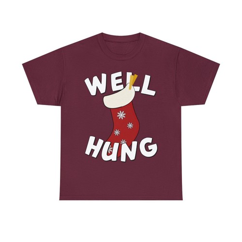 Well Hung Christmas Stocking Funny Graphic Tee Shirt - 第 26/49 張圖片