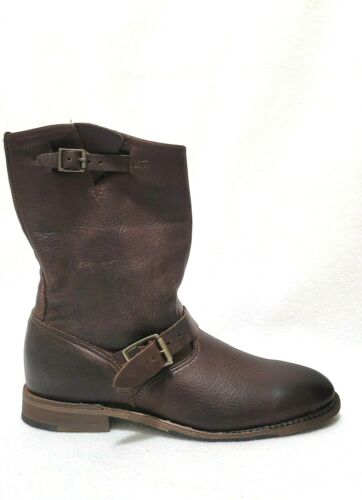 Walk Over Vintage Shoe Co leather Veronica Harness Slouchy Moto Boots Size US 10 - Picture 3 of 7