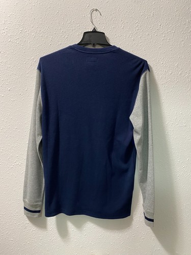 Polo Ralph Lauren Thermo Shirt Langarm Raglan Oberteil Herren Blau Strick MEDIUM NEU - Bild 4 von 6