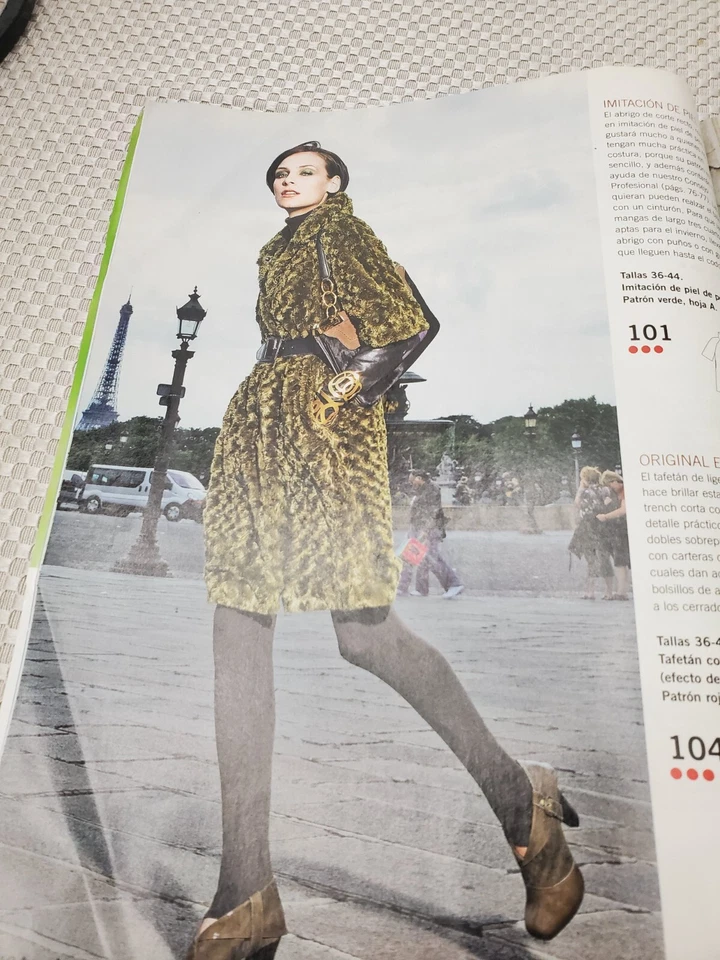 BURDA STYLE MAGAZINE SEWING PATTERNS 10/2008 SPANISH - Image 4 of 4