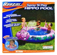 Banzai Spray N Play Hippo Pool