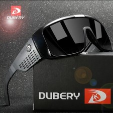 DUBERY Sunglasses Men's Oversized Goggle Colorful SunGlasses Luxury Mirror UV400