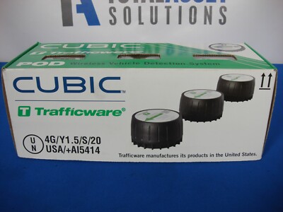 NEW BOX OF 3 CUBIC TRAFFICWARE POD WIRELESS VEHICLE DETECTION SYSTEM 50285-2000