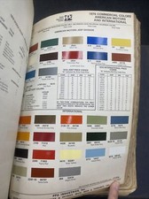 1976 American Motors/International Comm. Color Paint Chip Sheet Only Ditzler PPG