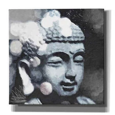 Epic Graffiti "Peaceful Buddha III" by Linda Woods, Giclee Canvas Wall Art