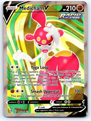 Medicham V (Full Art) SWSH07: Evolving Skies 185/203 NM