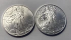 Two (2) 2010 Silver Eagle Walking Liberty Dollar Bullion Coins-Beautiful Coins!!