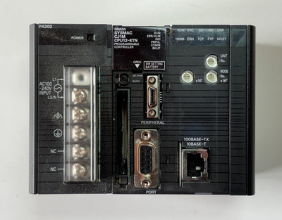 Omron SYSMAC CPU Unit, CJ1M, CPU12-ETN & CJ1W-PA202