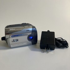 JVC GR-DA30U Silver Digital MiniDV Camcorder 30x Optical Zoom Parts Or Repair